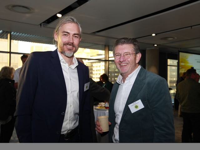 Tim Harris (interim SA Tourism board chairperson and CCID board member) and Rob Kane (CCID chairperson and Boxwood Property Fund CEO)