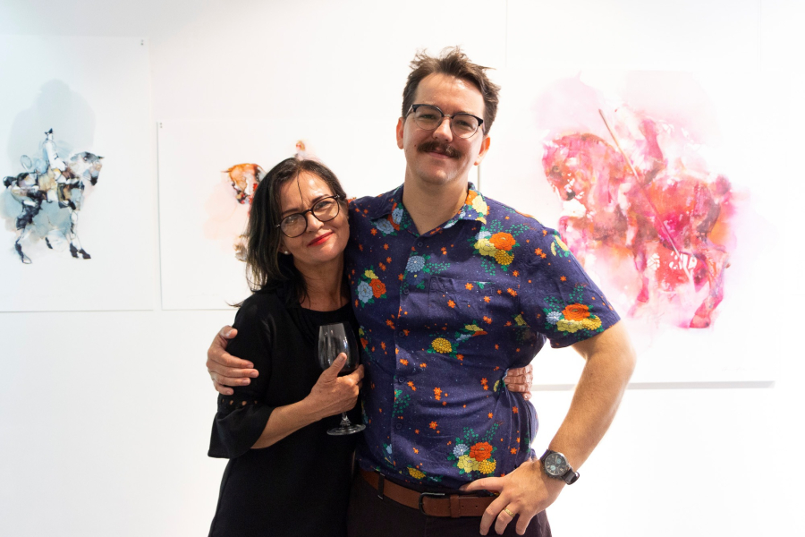 A passion for painting, Pascale and Claude Chandler