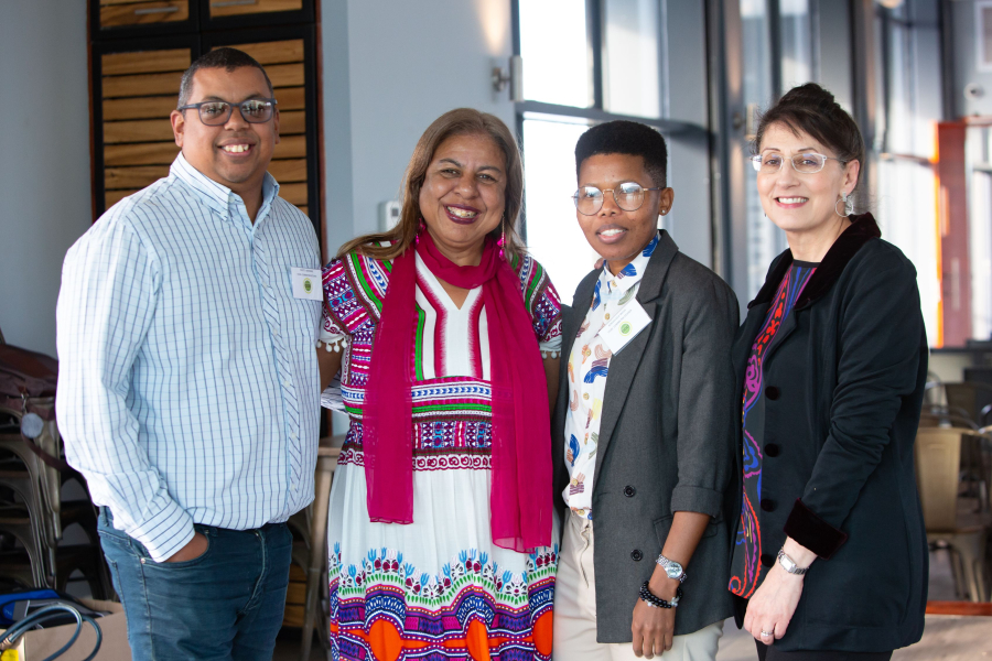 The CCID Communications team - from l to r - Scott Arendse - Aziza Patandin - Simangele Mzizi and Sharon Sorour-Morris